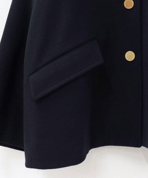 Traditional Weatherwear(トラディショナルウェザーウェア)の「【Traditional WeatherWear】LINTON SHORT コート(ダッフルコート・レディース・ネイビー/ブラック・34/32)」の18枚目の写真