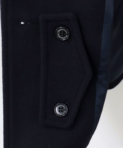 Traditional Weatherwear(トラディショナルウェザーウェア)の「【Traditional WeatherWear】LINTON SHORT コート(ダッフルコート・レディース・ネイビー/ブラック・34/32)」の21枚目の写真