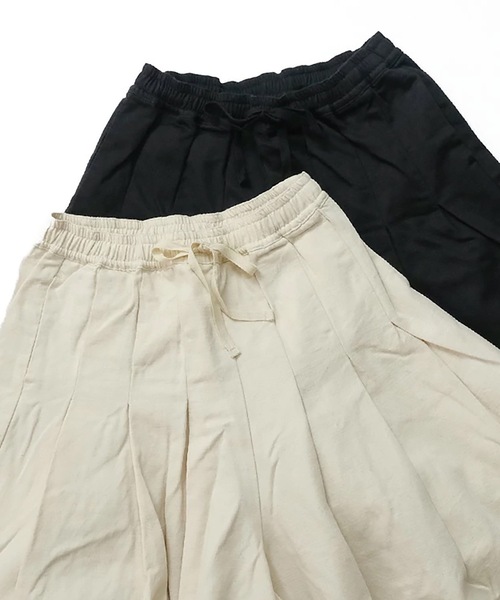 vent blanc(ヴァンブラン)の「vent blanc ヴァンブラン HAKAMA コットンイージーパンツ(その他パンツ・レディース・ナチュラル/ブラック/カーキ・FREE)」の4枚目の写真