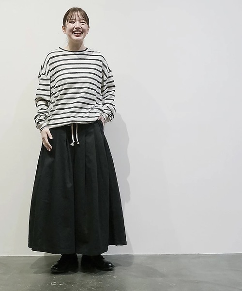 vent blanc(ヴァンブラン)の「vent blanc ヴァンブラン HAKAMA コットンイージーパンツ(その他パンツ・レディース・ナチュラル/ブラック/カーキ・FREE)」の10枚目の写真