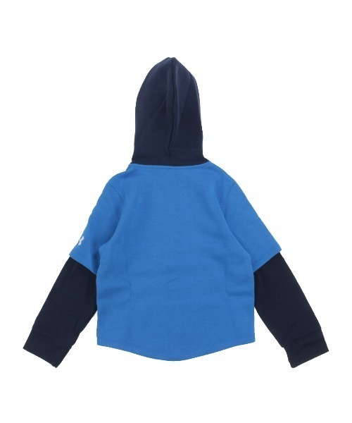 UNDER ARMOUR（アンダーアーマー）の「アンダーアーマー  UAアイコンフリース ボタンダウン フーディー（パーカー・キッズ・ブラック×グレー/ブルー・120cm/130cm/140cm/150cm/160cm）」の5枚目の写真