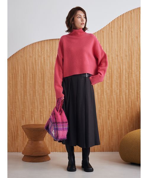 ウールカシミヤタートルネックニット（ニット/セーター）｜Mila Owen