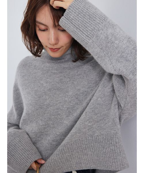 ウールカシミヤタートルネックニット（ニット/セーター）｜Mila Owen