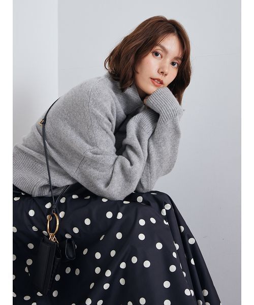 Mila Owen(ミラオーウェン)の「ウールカシミヤタートルネックニット(ニット/セーター・レディース・ホワイト/ライトグレー/ブラウン/ピンク/イエロー・F)」の20枚目の写真
