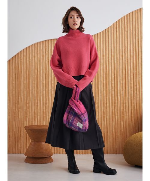 ウールカシミヤタートルネックニット(ニット/セーター)|Mila Owen ウールカシミヤタートルネックニット(ニット/セーター)|Mila Owen