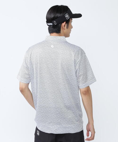 PEARLY GATES(パーリーゲイツ)の「【PEARLY GATES】KAZEメッシュ半袖ハイネックカットソー <ロゴバイヤスボーダー柄>(Tシャツ/カットソー・メンズ・ブラック系その他・LARGE)」の16枚目の写真