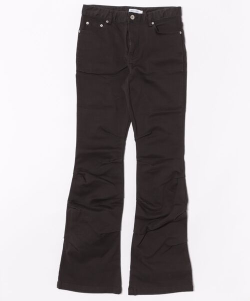 Miseki SEOUL(ミセキソウル)の「SHIRRING BOOTSCUT PANTS(その他パンツ・レディース・ブラック/チャコールグレー・1/2)」の2枚目の写真