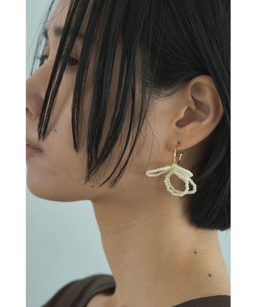 PEARL FLOWER PIERCE（ピアス（両耳用））｜marjour（マージュール）の 