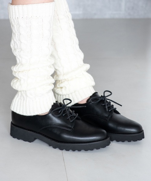 JELLY BEANS（ジェリービーンズ）の「インナーファーレースアップマニッシュシューズ(204-58151)JELLY BEANS(ジェリービーンズ)（ドレスシューズ・レディース・グレー/ブラウン/ブラック・23/22.5/24/23.5/24.5）」の13枚目の写真