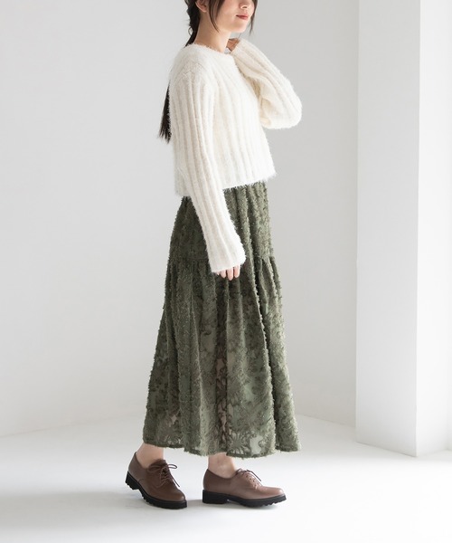 JELLY BEANS（ジェリービーンズ）の「インナーファーレースアップマニッシュシューズ(204-58151)JELLY BEANS(ジェリービーンズ)（ドレスシューズ・レディース・グレー/ブラウン/ブラック・23/22.5/24/23.5/24.5）」の21枚目の写真