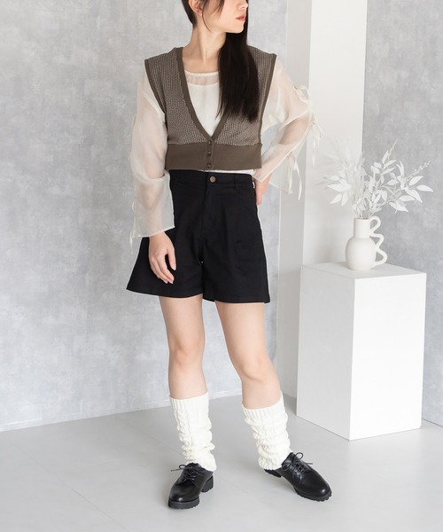 JELLY BEANS（ジェリービーンズ）の「インナーファーレースアップマニッシュシューズ(204-58151)JELLY BEANS(ジェリービーンズ)（ドレスシューズ・レディース・グレー/ブラウン/ブラック・23/22.5/24/23.5/24.5）」の16枚目の写真