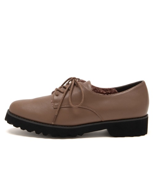 JELLY BEANS（ジェリービーンズ）の「インナーファーレースアップマニッシュシューズ(204-58151)JELLY BEANS(ジェリービーンズ)（ドレスシューズ・レディース・グレー/ブラウン/ブラック・23/22.5/24/23.5/24.5）」の7枚目の写真