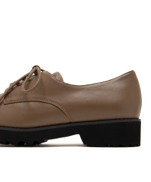 JELLY BEANS（ジェリービーンズ）の「インナーファーレースアップマニッシュシューズ(204-58151)JELLY BEANS(ジェリービーンズ)（ドレスシューズ・レディース・グレー/ブラウン/ブラック・23/22.5/24/23.5/24.5）」の8枚目の写真