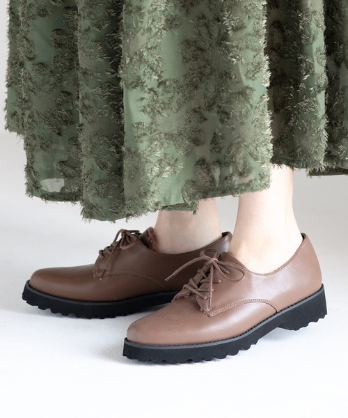 JELLY BEANS（ジェリービーンズ）の「インナーファーレースアップマニッシュシューズ(204-58151)JELLY BEANS(ジェリービーンズ)（ドレスシューズ・レディース・グレー/ブラウン/ブラック・23/22.5/24/23.5/24.5）」の20枚目の写真