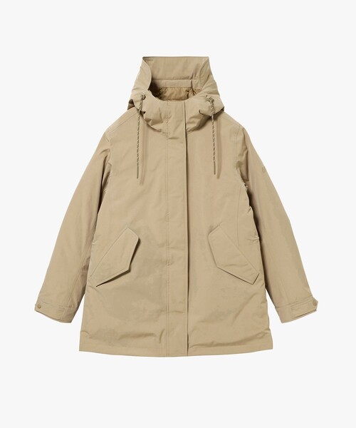 AIGLE(エーグル)の「MTD 防風 透湿 防水 プレミアムグースダウンジャケット(ダウンジャケット/コート・レディース・ダークネイビー/ベージュ・38/40/36)」の8枚目の写真