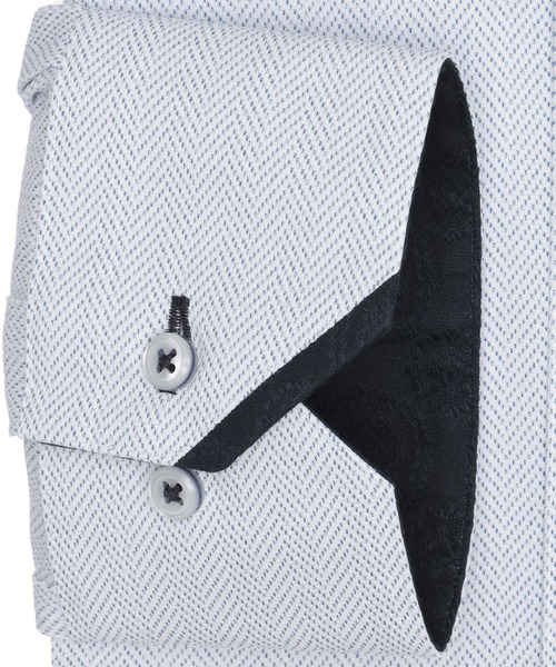 TOKYO SHIRTS(トウキョウシャツ)の「形態安定ノンアイロン ボタンダウン 長袖ストレッチビジネスワイシャツ(大きいサイズ・長いサイズ)(ビジネスシャツ・メンズ・ブルー・首回り47cm-裄丈90cm/首回り47cm-裄丈86cm/首回り45cm-裄丈90cm/首回り45cm-裄丈86cm/首回り45cm-裄丈82cm/首回り42cm-裄丈90cm/首回り41cm-裄丈90cm/首回り39cm-裄丈88cm/首回り43cm-裄丈90cm)」の3枚目の写真
