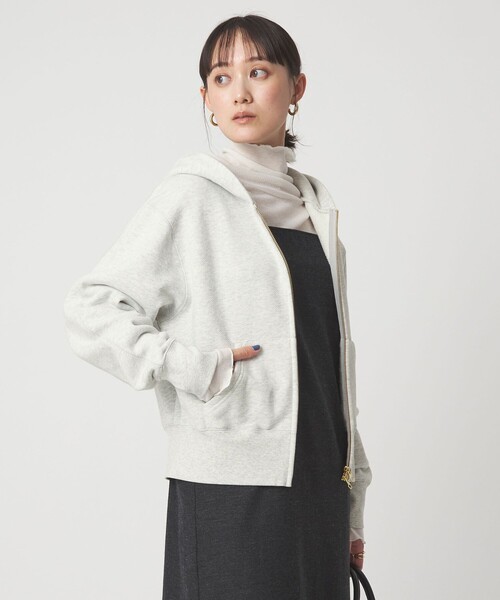 green label relaxing（グリーンレーベルリラクシング）の「ダブルジップ フーディー（パーカー・レディース・ブラウン系/ダークグレー/グレー系・FREE）」の8枚目の写真