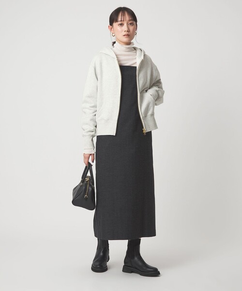 green label relaxing（グリーンレーベルリラクシング）の「ダブルジップ フーディー（パーカー・レディース・ブラウン系/ダークグレー/グレー系・FREE）」の9枚目の写真