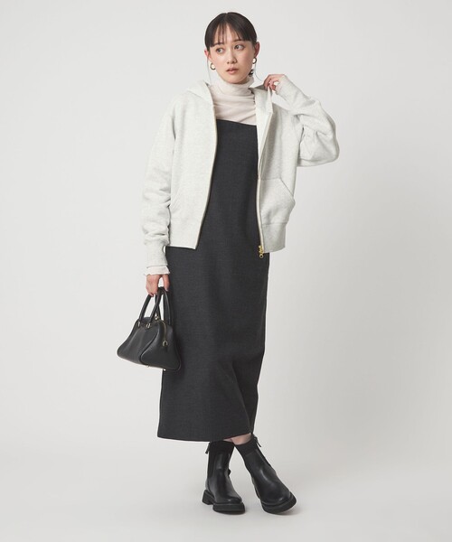 green label relaxing（グリーンレーベルリラクシング）の「ダブルジップ フーディー（パーカー・レディース・ブラウン系/ダークグレー/グレー系・FREE）」の10枚目の写真