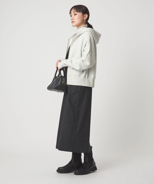 green label relaxing（グリーンレーベルリラクシング）の「ダブルジップ フーディー（パーカー・レディース・ブラウン系/ダークグレー/グレー系・FREE）」の11枚目の写真