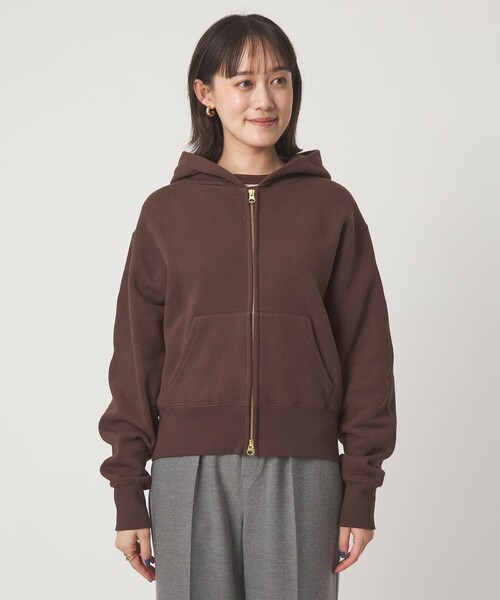 green label relaxing（グリーンレーベルリラクシング）の「ダブルジップ フーディー（パーカー・レディース・ブラウン系/ダークグレー/グレー系・FREE）」の15枚目の写真