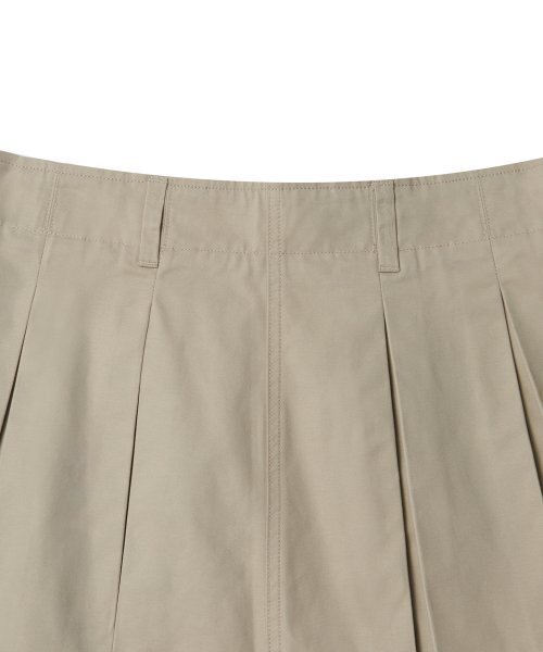 MUSINSA STANDARD WOMAN（ムシンサスタンダードウーマン）の「ウィメンズコットンプリーツミニスカート[ベージュ]（スカート・レディース・その他・SMALL/MEDIUM/LARGE/X-SMALL）」の4枚目の写真