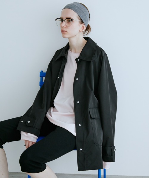 Auntie Rosa Holiday（アンティローザホリデー）の「ステンカラーミドルコート（ステンカラーコート・レディース・ベージュ/ブラック・FREE）」の13枚目の写真