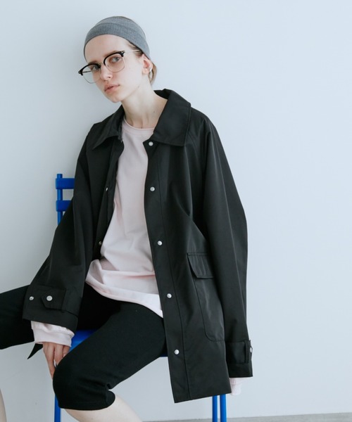 Auntie Rosa Holiday（アンティローザホリデー）の「ステンカラーミドルコート（ステンカラーコート・レディース・ベージュ/ブラック・FREE）」の14枚目の写真