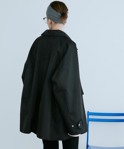 Auntie Rosa Holiday（アンティローザホリデー）の「ステンカラーミドルコート（ステンカラーコート・レディース・ベージュ/ブラック・FREE）」の18枚目の写真