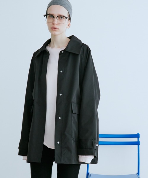 Auntie Rosa Holiday（アンティローザホリデー）の「ステンカラーミドルコート（ステンカラーコート・レディース・ベージュ/ブラック・FREE）」の15枚目の写真