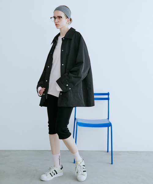 Auntie Rosa Holiday（アンティローザホリデー）の「ステンカラーミドルコート（ステンカラーコート・レディース・ベージュ/ブラック・FREE）」の20枚目の写真