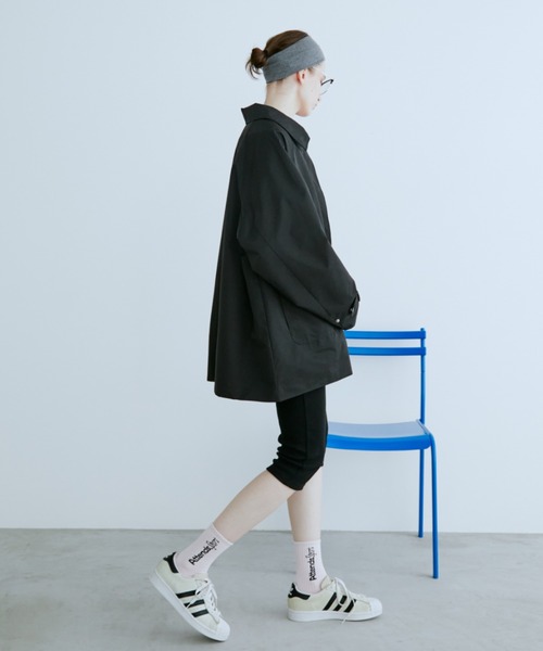 Auntie Rosa Holiday（アンティローザホリデー）の「ステンカラーミドルコート（ステンカラーコート・レディース・ベージュ/ブラック・FREE）」の21枚目の写真