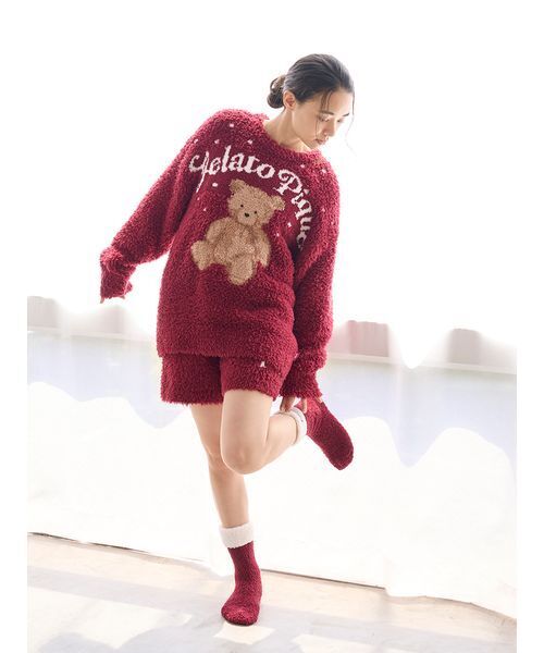 ジェラートピケ スノーベアプルオーバー&ショートパンツ セール】【ONLINE限定】【HOLIDAY】ジェラートスノーベアジャガード