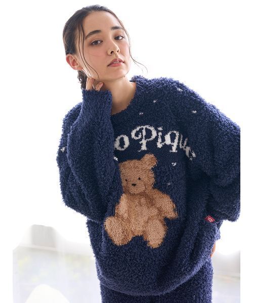 新品ジェラートスノーベアジャガードプルオーバー＆ショートパンツ ONLINE限定】【HOLIDAY】ジェラートスノーベアジャガードプルオーバー