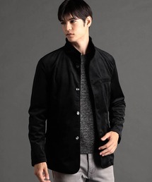 MONSIEUR NICOLE | 【canal deux Luxe】ストレッチベロア スタンドカラーブルゾン(その他トップス)