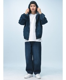 デニム パーカー パンツ」に該当するブルー・ネイビー/青色系の