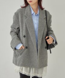 mystic（ミスティック）の「ツイードBIGジャケット（テーラードジャケット・レディース）」