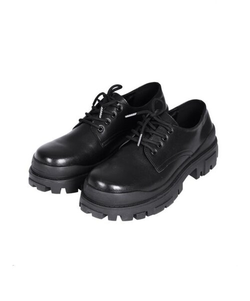 BUTTON SEOUL(ボタンソウル)の「アグリーダービーシューズ ブラック 牛革 (black)(ドレスシューズ・レディース・その他・25cm/27cm/28cm/26cm/24cm)」の1枚目の写真