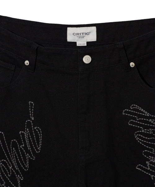 CRITIC（クリティック）の「LETTERING BERMUDA PANTS BLACK（その他パンツ・メンズ・その他・MEDIUM/LARGE/X-LARGE）」の4枚目の写真