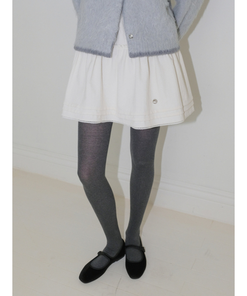 ETMON(エトモン)の「Frill Pintuck Mini Skirt, Cream(スカート・レディース・その他・SMALL/MEDIUM)」の1枚目の写真