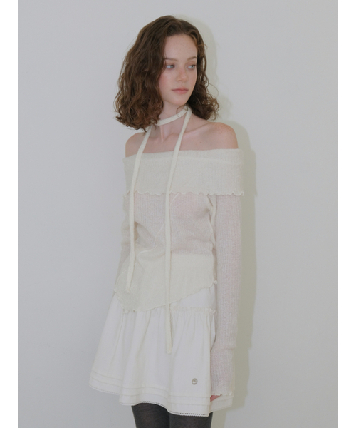 ETMON(エトモン)の「Frill Pintuck Mini Skirt, Cream(スカート・レディース・その他・SMALL/MEDIUM)」の4枚目の写真
