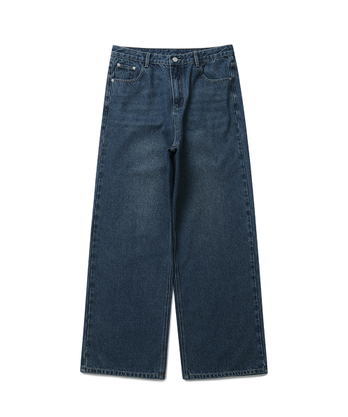 CONNECT KINLOCH(コネクトキンロック)の「ワイドデニムパンツ(ウォッシュブルー)(デニムパンツ・メンズ・その他・XX-LARGE/LARGE/MEDIUM/SMALL/X-LARGE)」の1枚目の写真