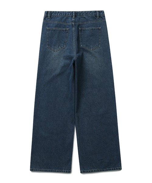 CONNECT KINLOCH(コネクトキンロック)の「ワイドデニムパンツ(ウォッシュブルー)(デニムパンツ・メンズ・その他・XX-LARGE/LARGE/MEDIUM/SMALL/X-LARGE)」の2枚目の写真