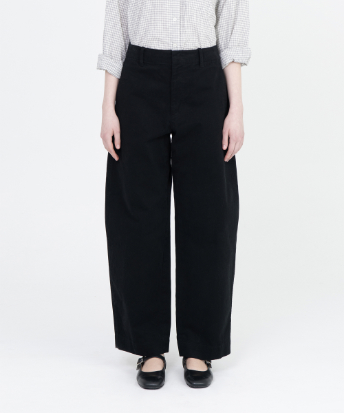 BROWNYARD(ブラウンヤード)の「W ウォッシュドフィールドパンツ、ブラック(その他パンツ・レディース・その他・1/2)」の3枚目の写真