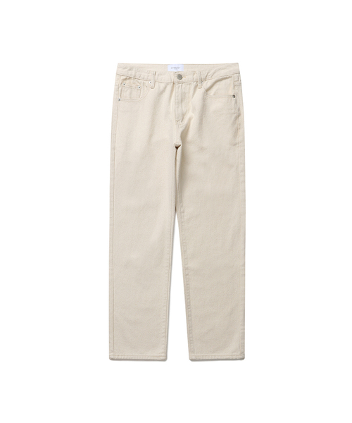 CONNECT KINLOCH(コネクトキンロック)の「クロップストレートデニムパンツ(クリーム)(デニムパンツ・メンズ・その他・SMALL/MEDIUM/LARGE/X-LARGE/XX-LARGE)」の1枚目の写真