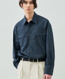 ペーパーコットンアレックスシャツ [D.NAVY]