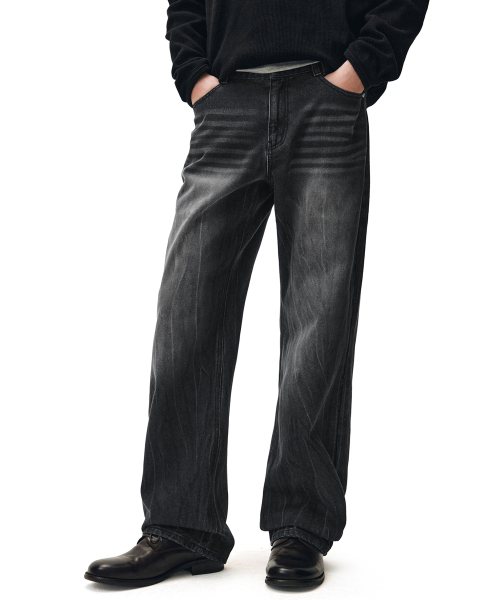 DECET（デケト）の「Dawn Semi Wide Jeans DCPT002CRBlack2（デニムパンツ・レディース・その他・26/28/30/32/34）」の3枚目の写真