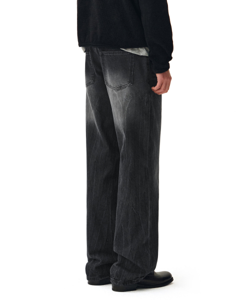 DECET（デケト）の「Dawn Semi Wide Jeans DCPT002CRBlack2（デニムパンツ・レディース・その他・26/28/30/32/34）」の6枚目の写真