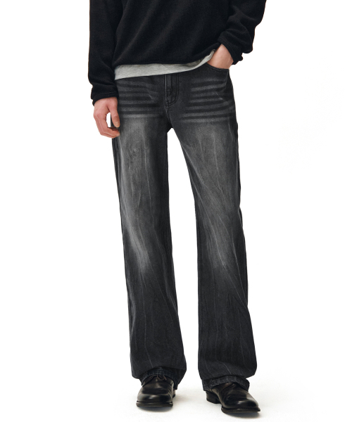 DECET（デケト）の「Dawn Semi Wide Jeans DCPT002CRBlack2（デニムパンツ・レディース・その他・26/28/30/32/34）」の7枚目の写真
