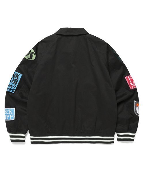 Cavish(カビシ)の「FUNKY TOWN BOMBER JACKET BLACK(CV2DSUJ240A)(スタジャン・メンズ・ブラック・LARGE/MEDIUM)」の2枚目の写真